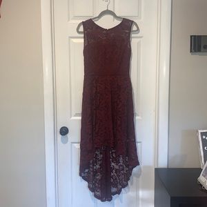 Burgundy lace dress. New!